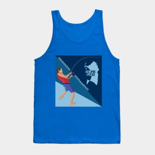 Fishing and Yawning Tank Top